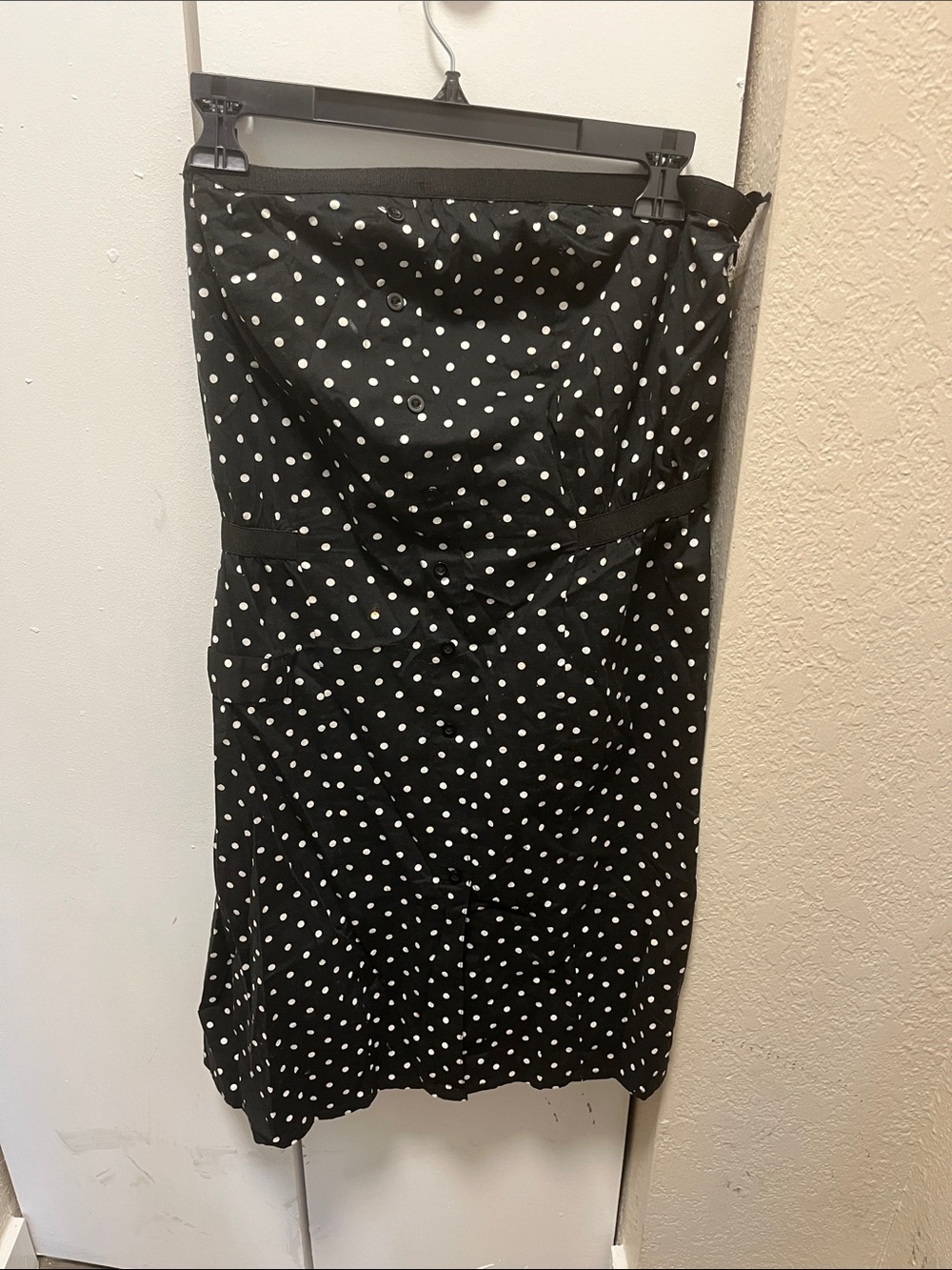 Max Rave Black & White Polka Dot Midi Dress